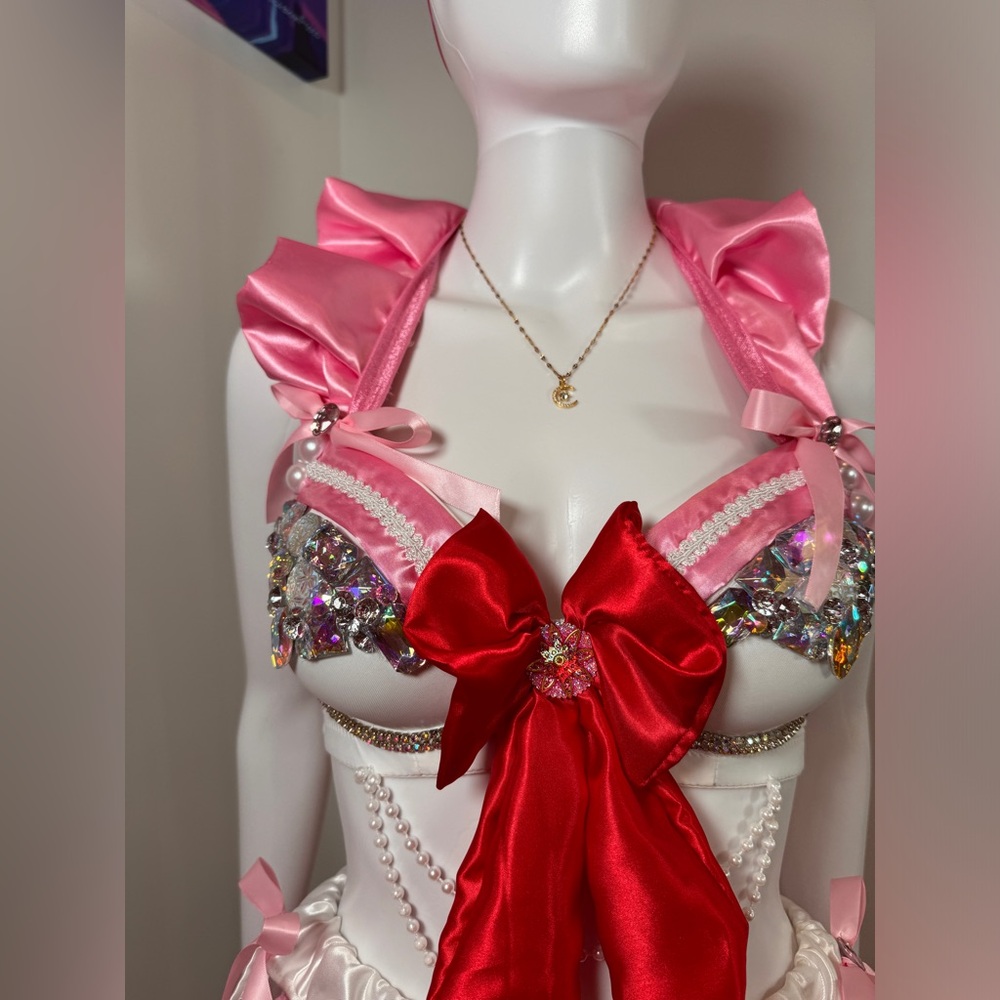 Sailor Moon Chibiusa Cosplay Sexy Costume Bra 5 Piece Set - Picture 9 of 13